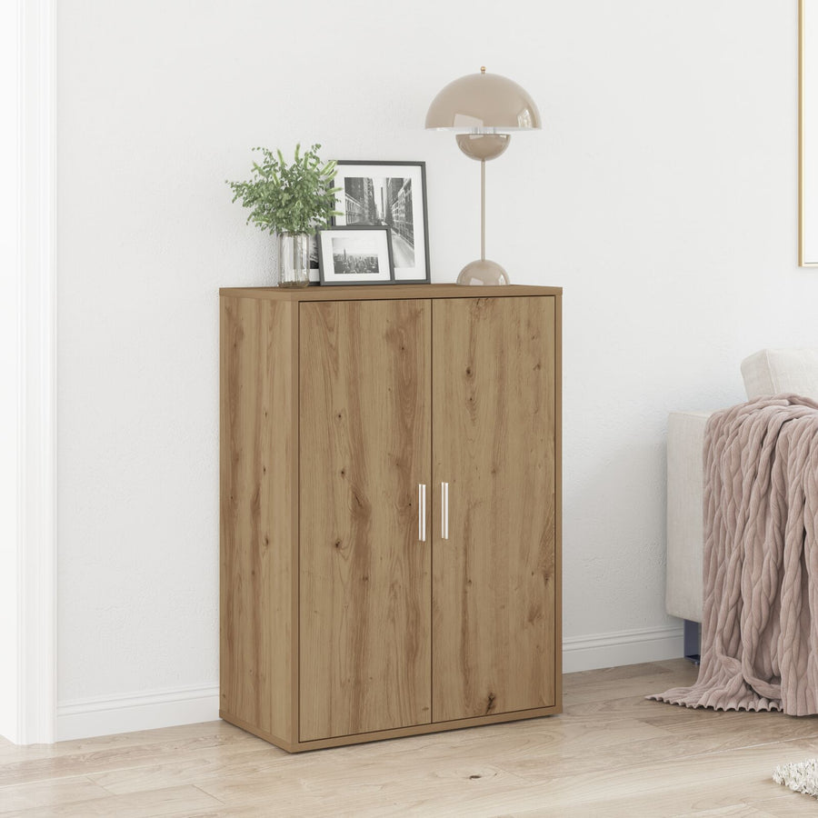 Zijkast Artisan Eiken 60X31X84 Cm Bewerkt Hout