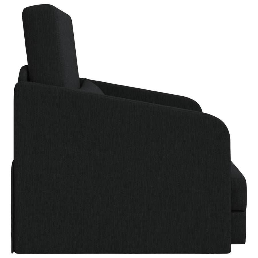 Vloersofa Bed 2-In-1 65X80X83 Cm Stof Zwart