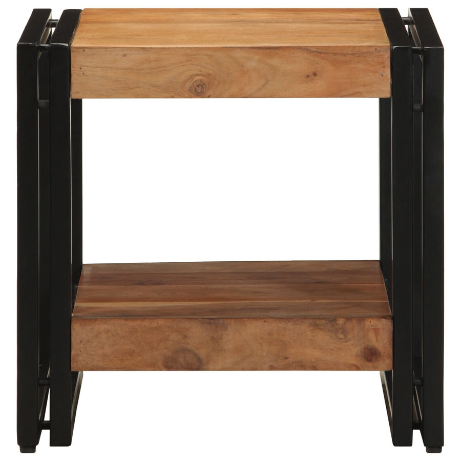 Salontafel 40X50X38 Cm Massief Acaciahout 40 x 40 x 38 cm Gerecycled hout