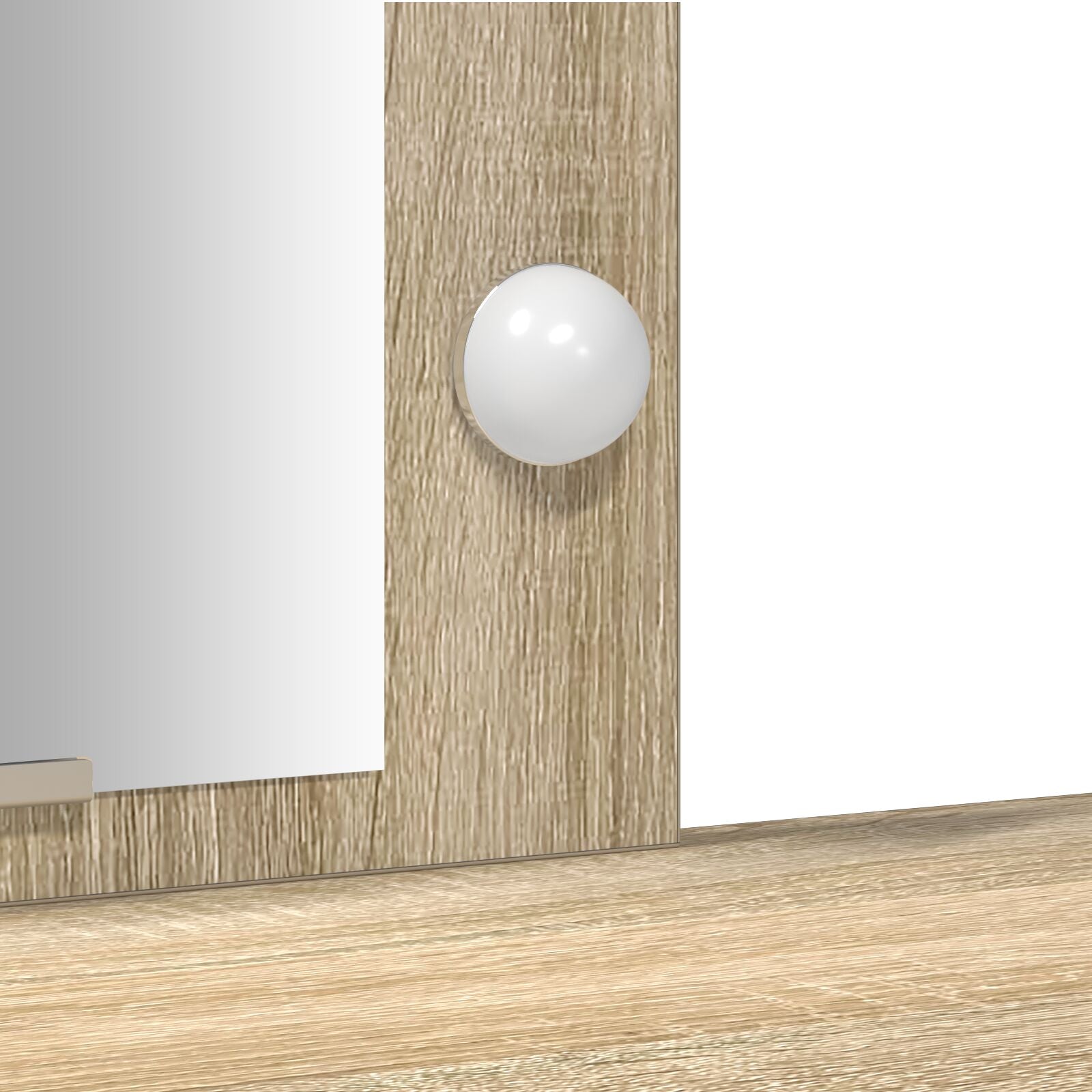 Kaptafel Met Led Verlichting In , 102X33X135 Cm Sonoma eiken