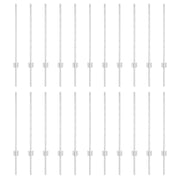 Hekpaal U-profiel 120 cm staal zilver 22 stuks