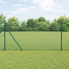 Afrasteringspaal groen staal 10 x 1 m