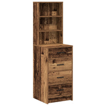Hoge Kast Oud Hout 40X41X135 Cm Engineered Hout Oude hout