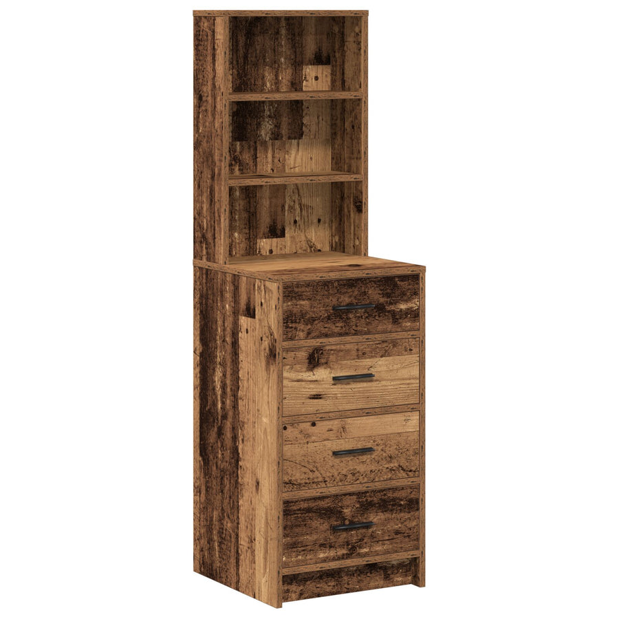 Hoge Kast Oud Hout 40X41X135 Cm Engineered Hout Oude hout