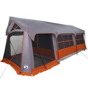Gezinstent 10 personen 620x322x240 cm polyester grijs oranje