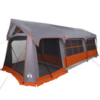 Gezinstent 10 personen 620x322x240 cm polyester grijs oranje