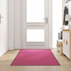 Deurmat 120x250 cm roze zwart polyamide PVC
