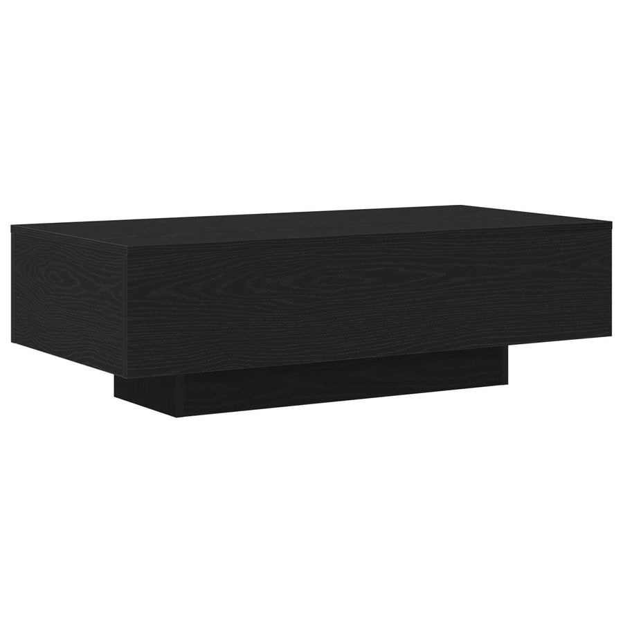 Salontafel Zwart Eiken 100X30X36,5 Cm Bewerkt Hout