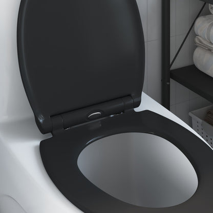 Quick Release Toiletseat Met Soft Close Duroplast Zwart