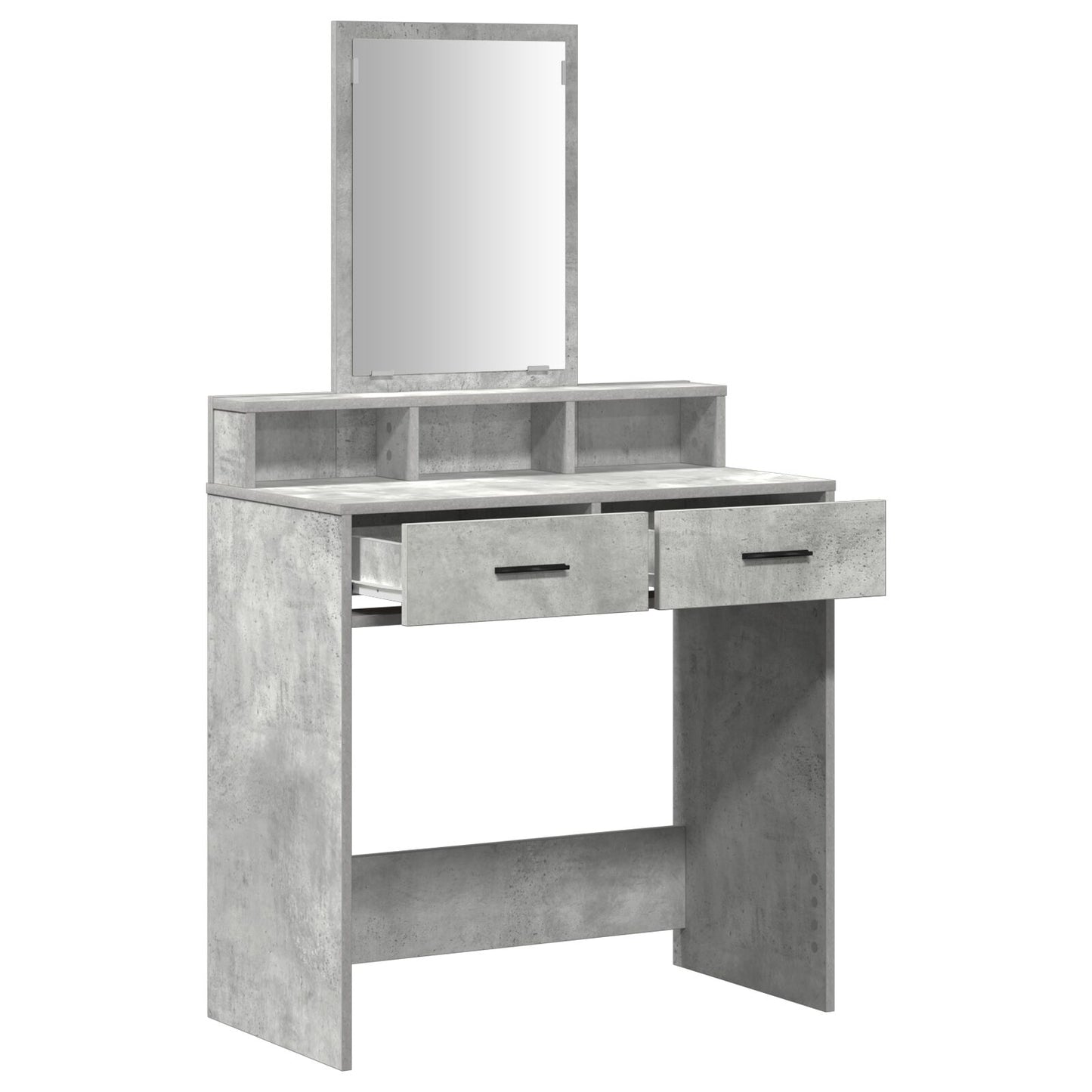 Kaptafel Met Lades 79 x 41 x 140 cm Beton grijs