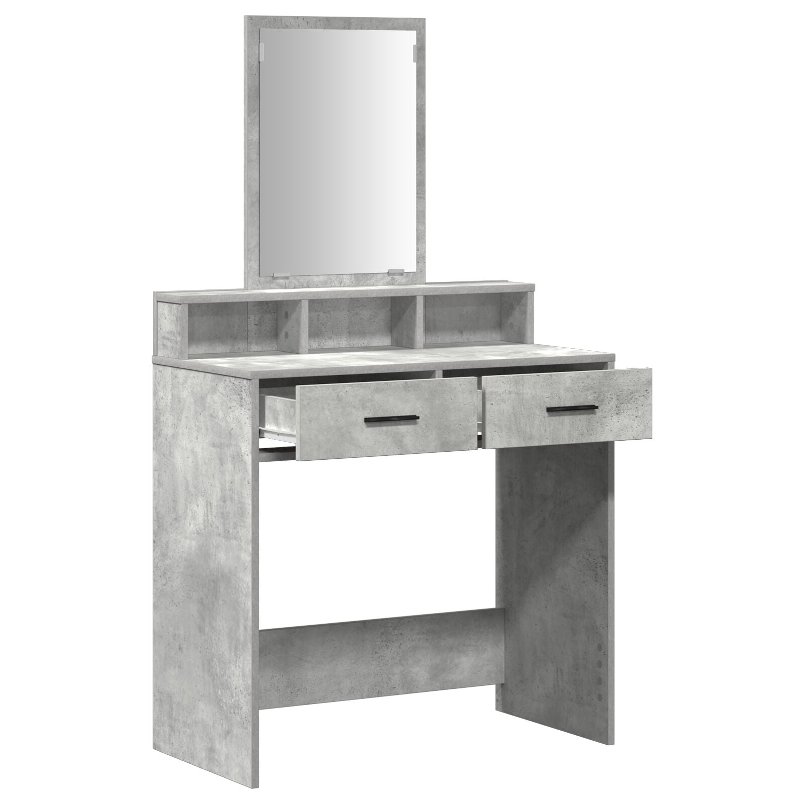 Kaptafel Met Lades 79 x 41 x 140 cm Beton grijs