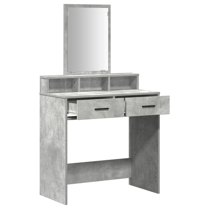 Kaptafel Met Lades 79 x 41 x 140 cm Beton grijs