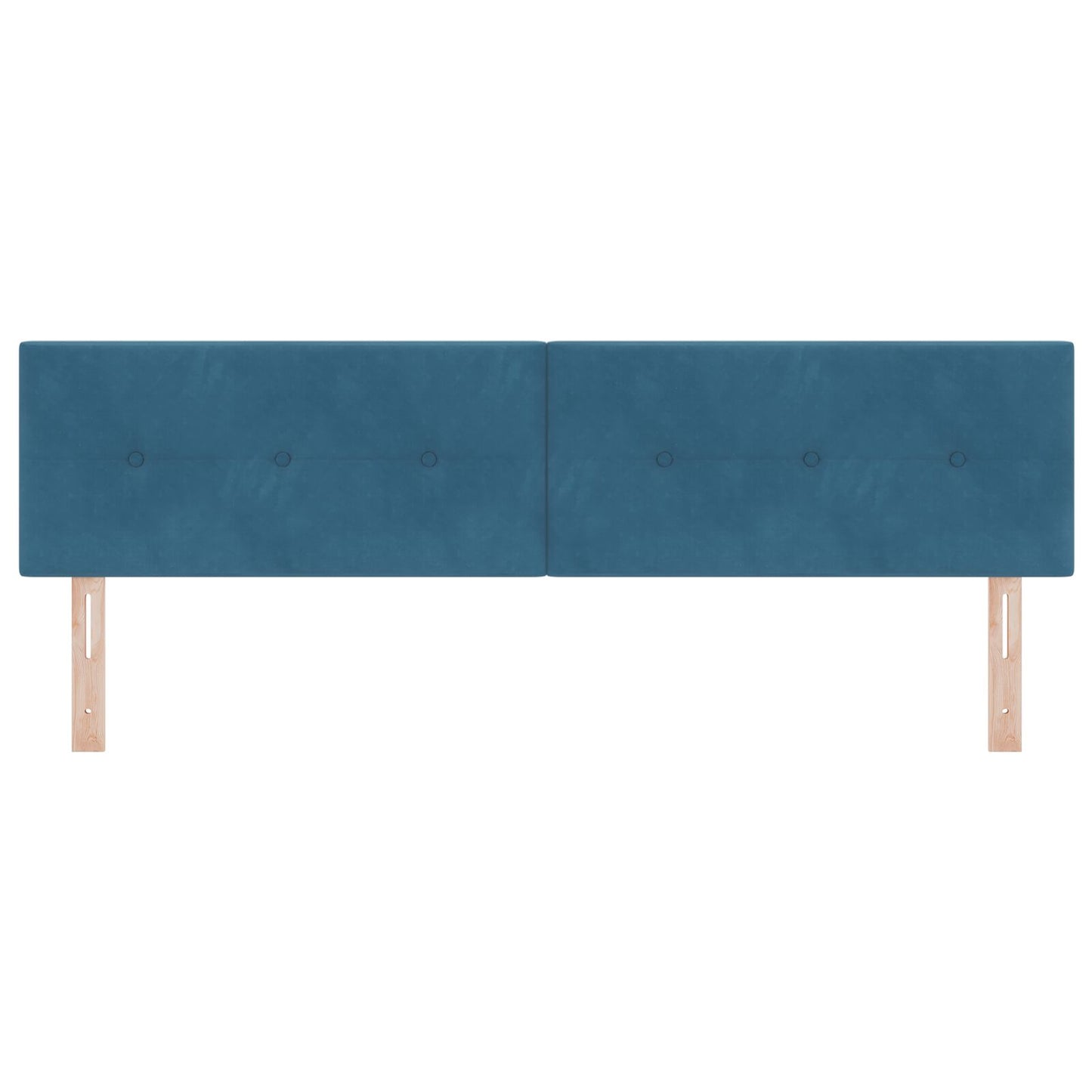 Hoofdbord Met Knopen Tufted Donkerblauw Fluweel Middernachtblauw 180 cm Laag hoofdbord