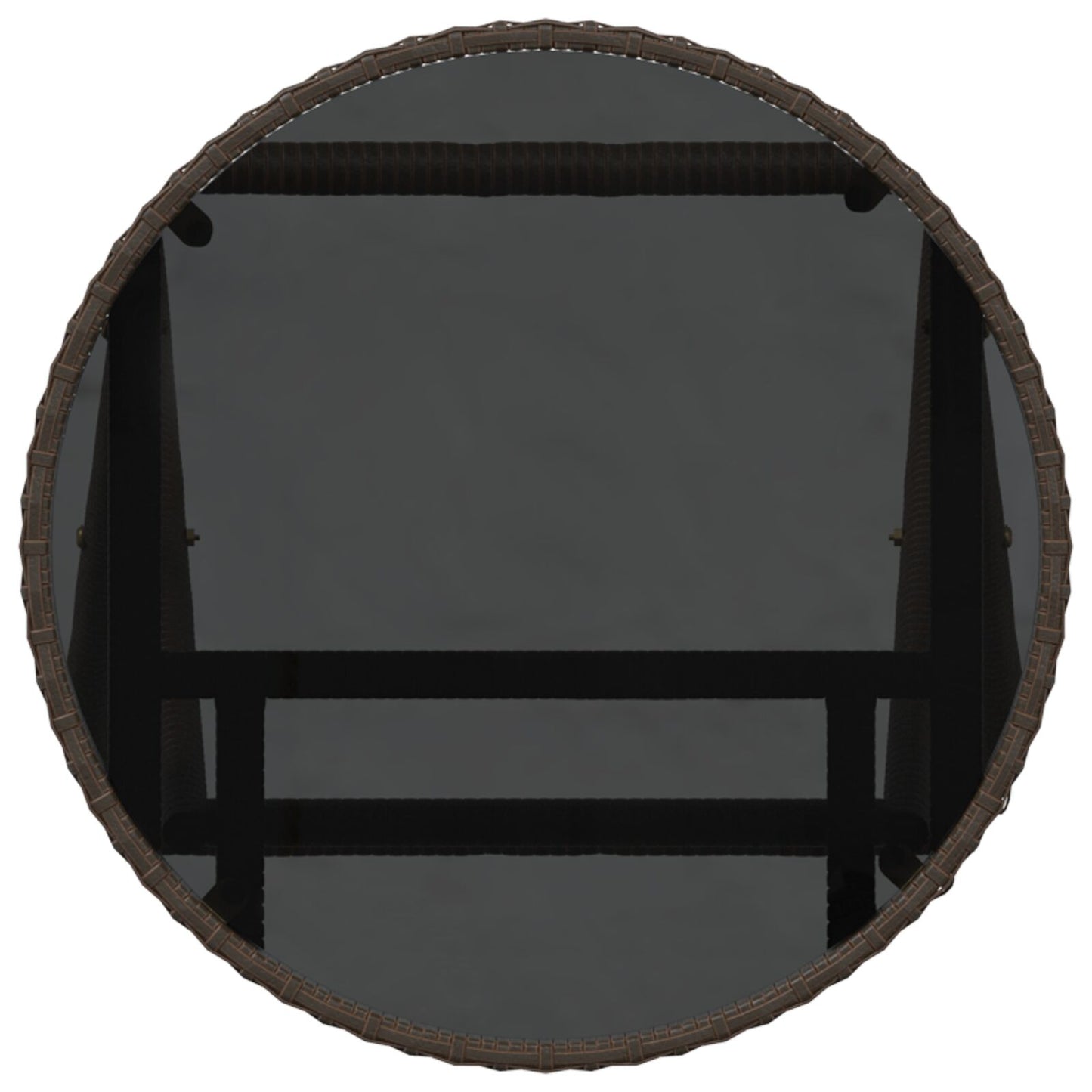 3-Delig Tuin Bistro Set Met Kussens Bruin Poly Rattan