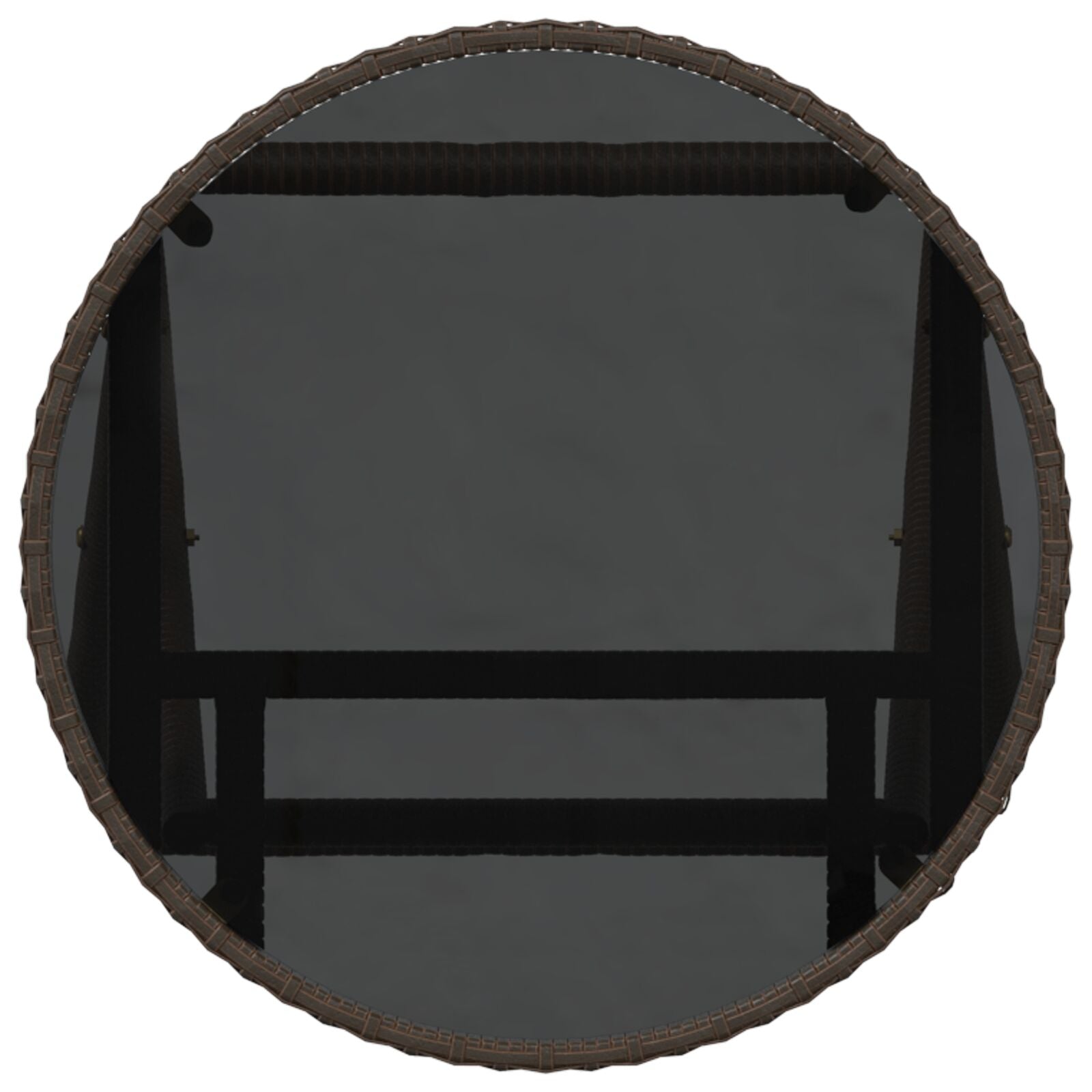 3-Delig Tuin Bistro Set Met Kussens Bruin Poly Rattan