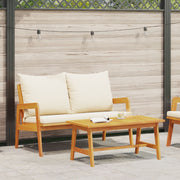 Bistroset massief acaciahout 2 persoons 65x115x71 cm