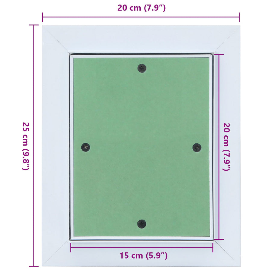 Toegangspaneel Met Aluminium Frame En Gipsplaat 150X200 Mm