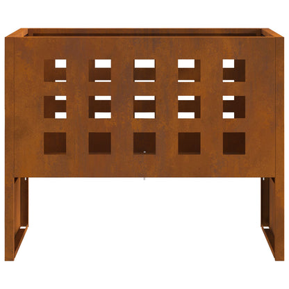 Vuurkorf Rechthoekig 50X30X40 Cm Weerbestendig Staal Weerbestendig staal/Bruin