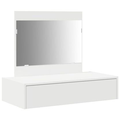 Wandkaptafel 83 x 40 x 70 cm Wit zonder LED