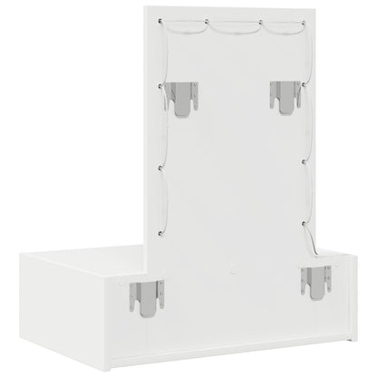 Wandkaptafel -Verlichting - 60 x 40 x 70 cm Wit met LED