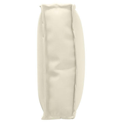 Buiten Kussen Polyester 60 X 40 X 12 Cm Afneembare Hoezen Crème