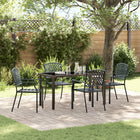 Garden dining set 5 pcs Anthracite Powder-coated steel