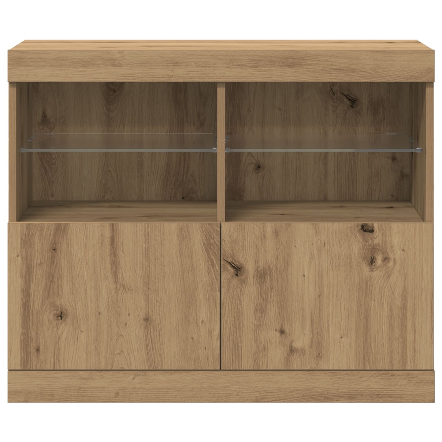 Sideboard Met Led Verlichting 81X37X67 Cm Artisan Eiken