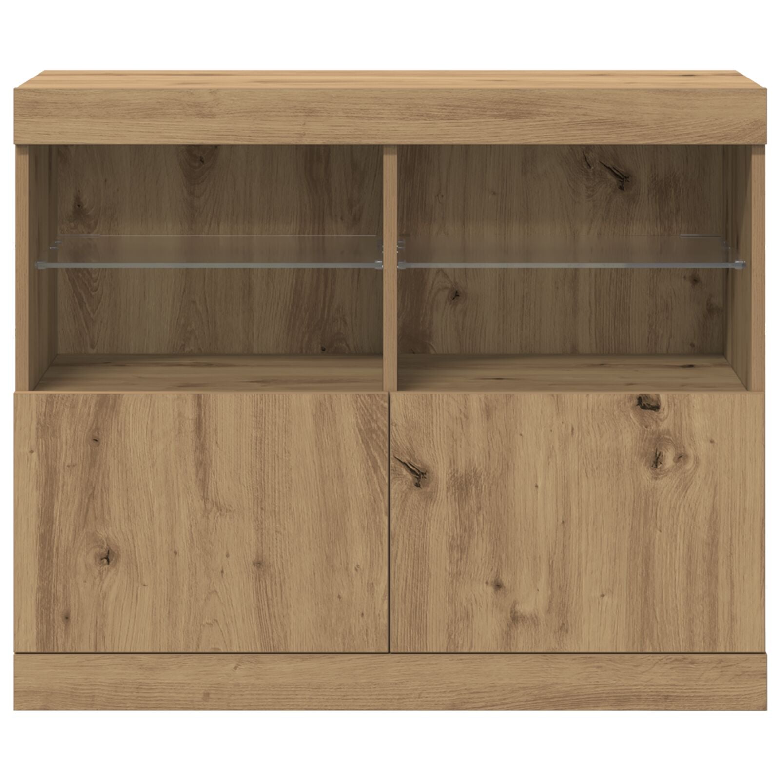 Sideboard Met Led Verlichting 81X37X67 Cm Artisan Eiken
