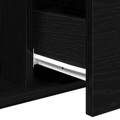Salontafel 90X50X36,5 Cm Engineered Wood Zwart eiken