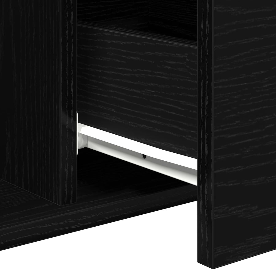 Salontafel 90X50X36,5 Cm Engineered Wood Zwart eiken