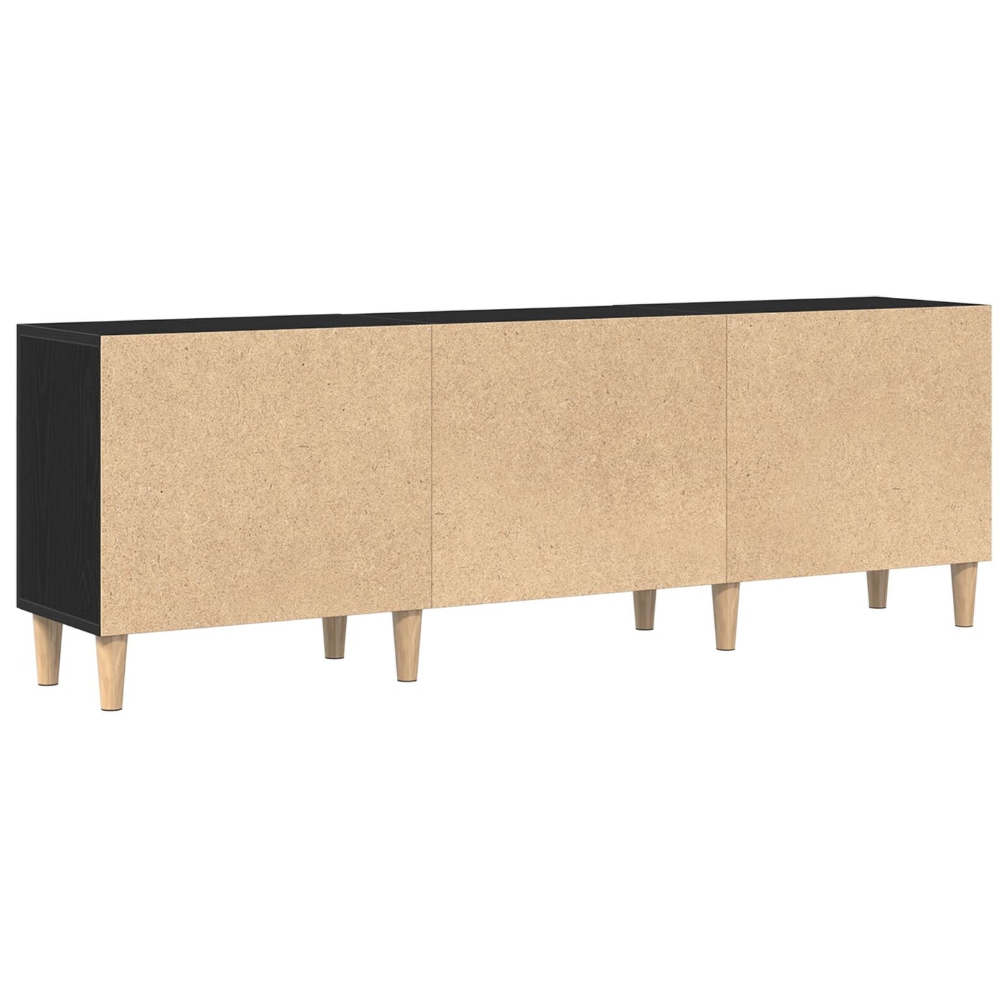 Tv-Meubel - Zwart Eiken, 150X30X50 Cm, Gemaakt Van Bewerkt Hout