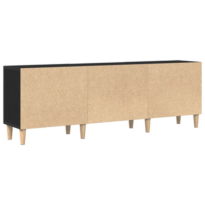 Tv-Meubel - Zwart Eiken, 150X30X50 Cm, Gemaakt Van Bewerkt Hout