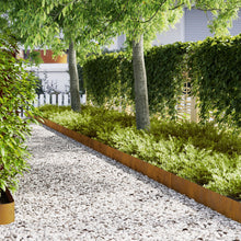 Grasranden 30 Stuks 100 x 0.5 x 20 cm Verweerd staal