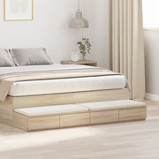 Nachtkastje 140x36,5x16,5 cm sonoma eiken