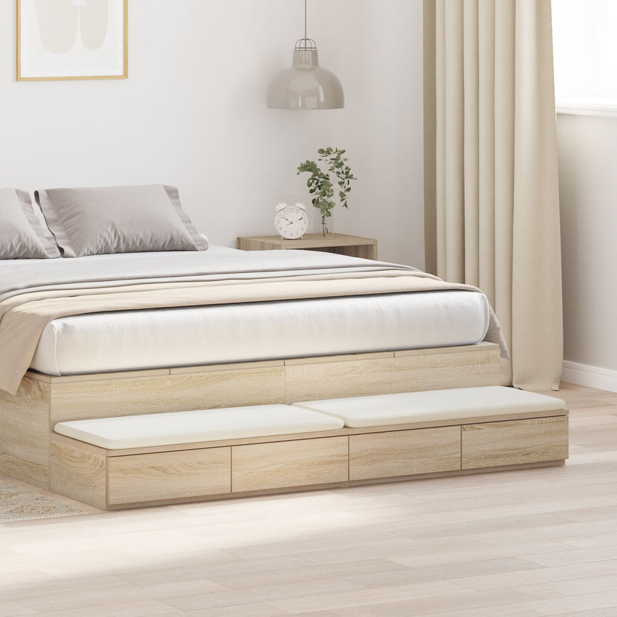 Nachtkastje Bewerkt Hout Opslag Sonoma eiken 140 x 36,5 x 16,5 cm