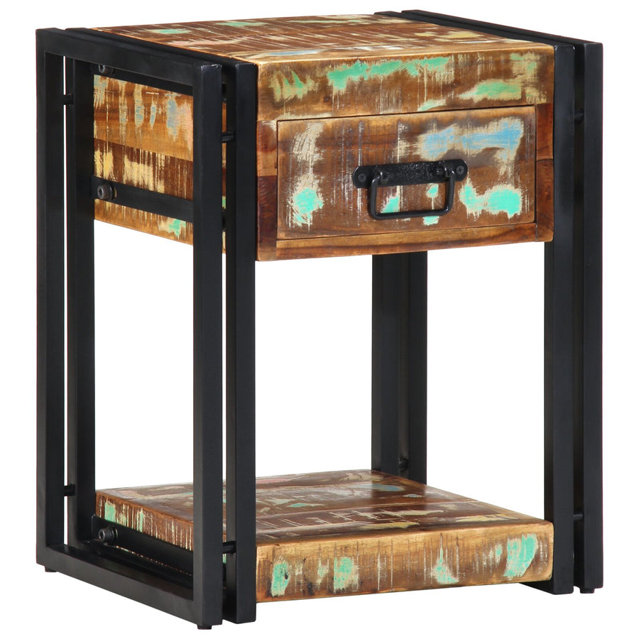 Nachtkasten 2 Stuks 40 x 35 x 50 cm Massief gerecycled hout