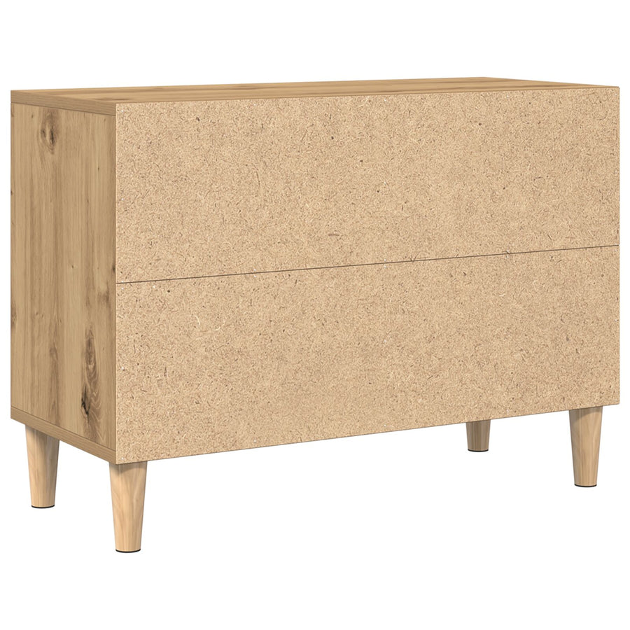 Tv Kast 69.5X30X50 Cm Bewerkt Hout 69.5 cm Artisan eiken