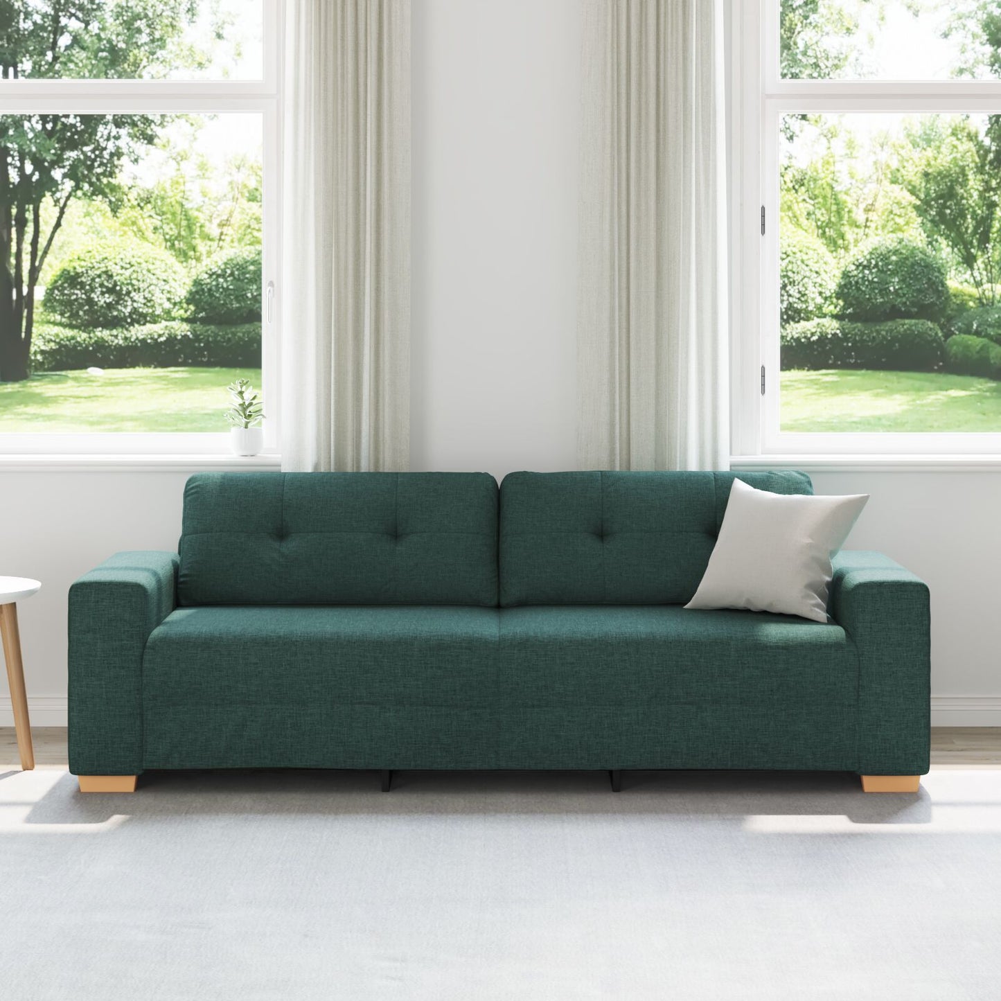 3-Zitsbank Stof Donkergroen 180 cm