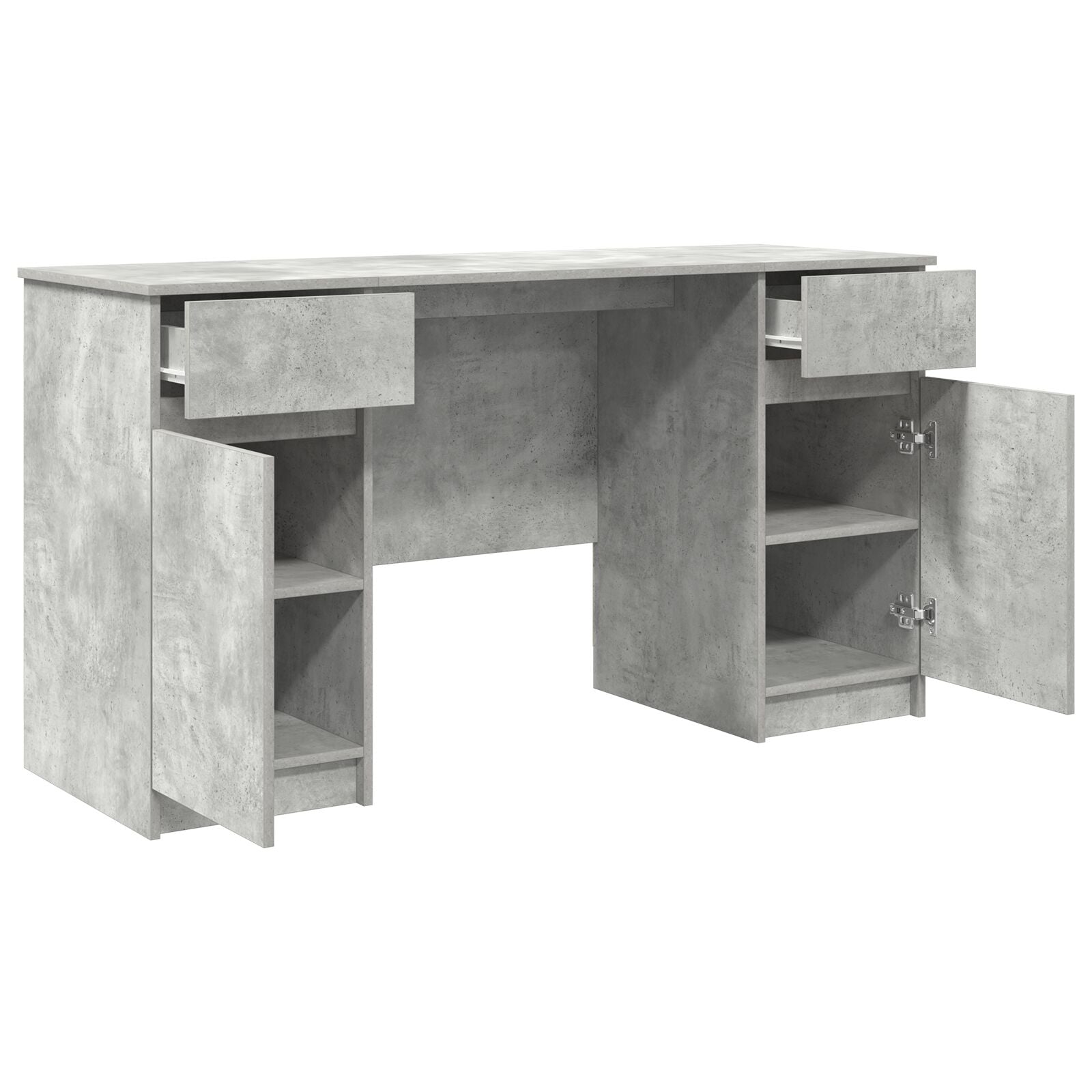 Bureau Betongrijs 140X49X76 Cm Geengineerd Hout