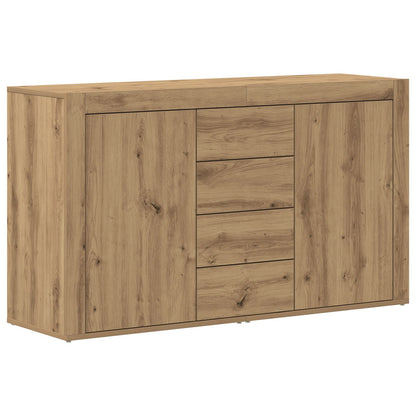 Dressoir Artisan Eiken Bewerkt Hout 120 X 36 X 69 Cm