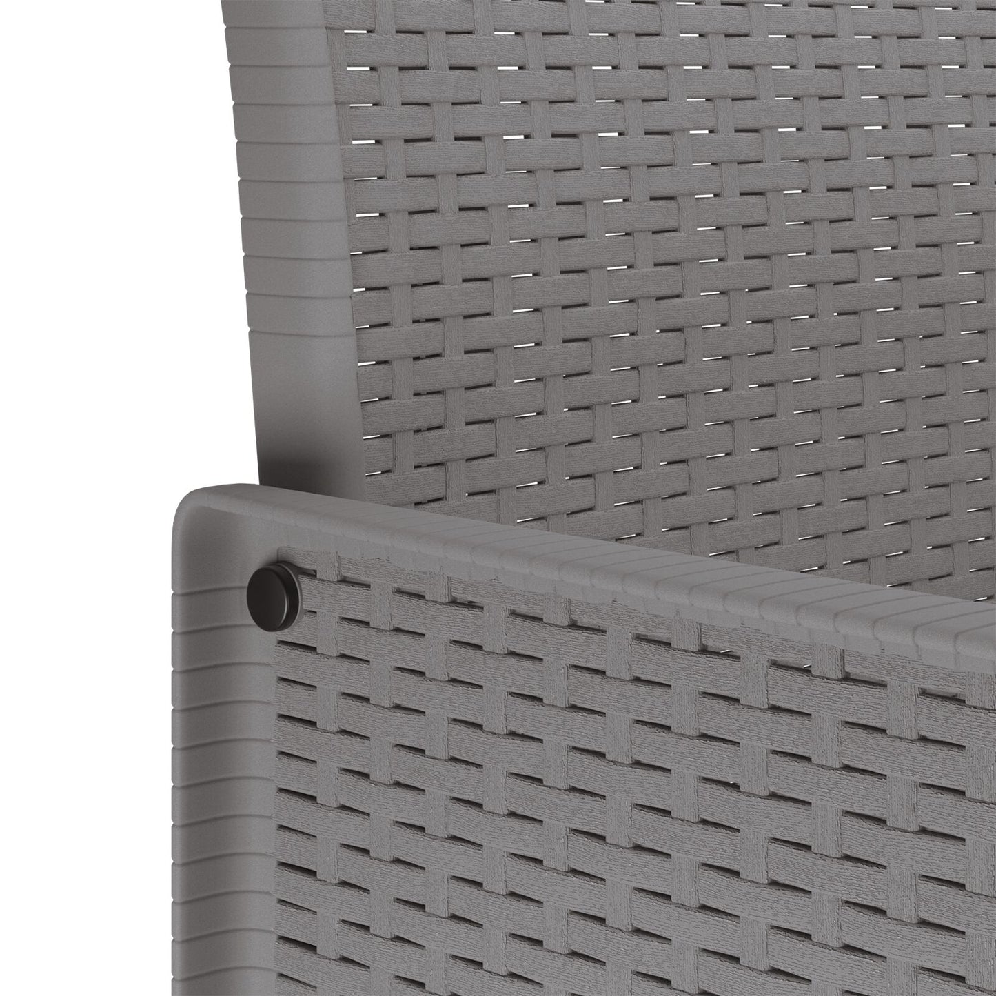 9-Delige Tuinset Met Kussens Lichtgrijs Poly Rattan
