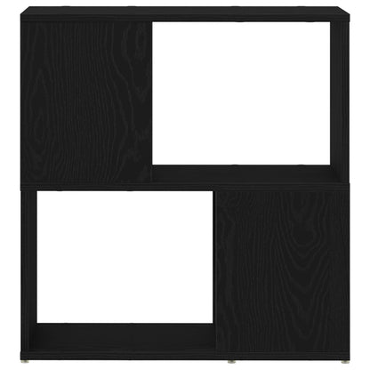 Boekenrek Geëngineerd Hout Zwart eiken 60 x 24 x 63 cm
