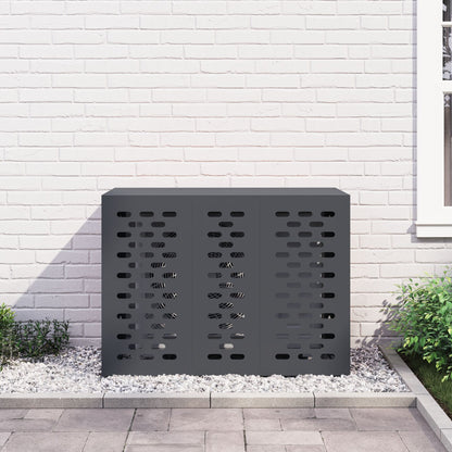 Airconditioner Cover Staal Anthraciet 110 x 50 x 80 cm