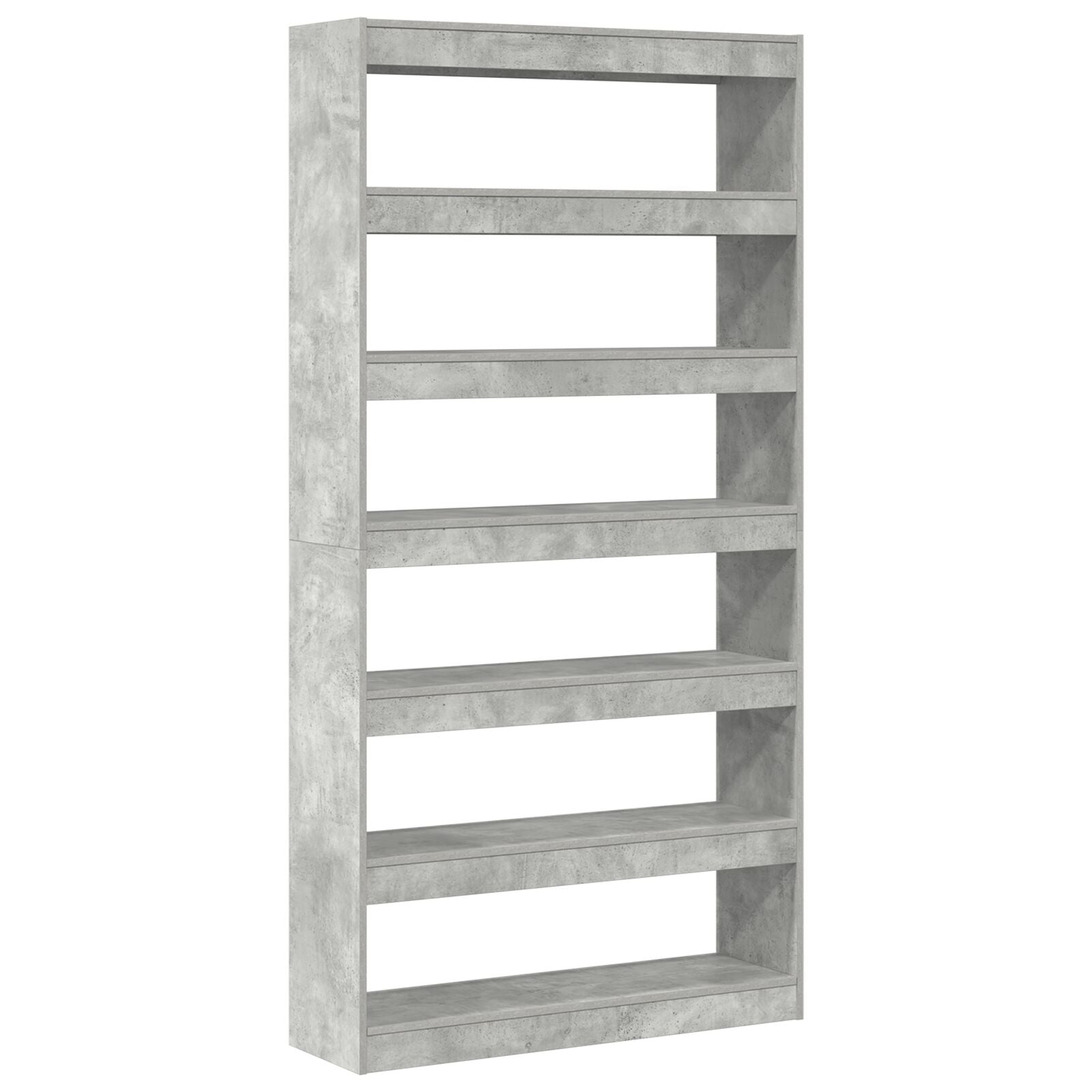 Boekenplank Grijs Bewerkt Hout 100 X 30 X 198 Cm Boekenplank