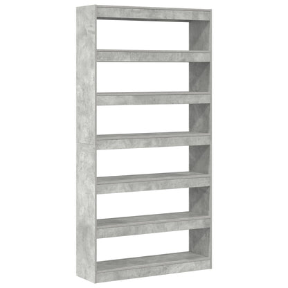Boekenplank Grijs Bewerkt Hout 100 X 30 X 198 Cm Boekenplank
