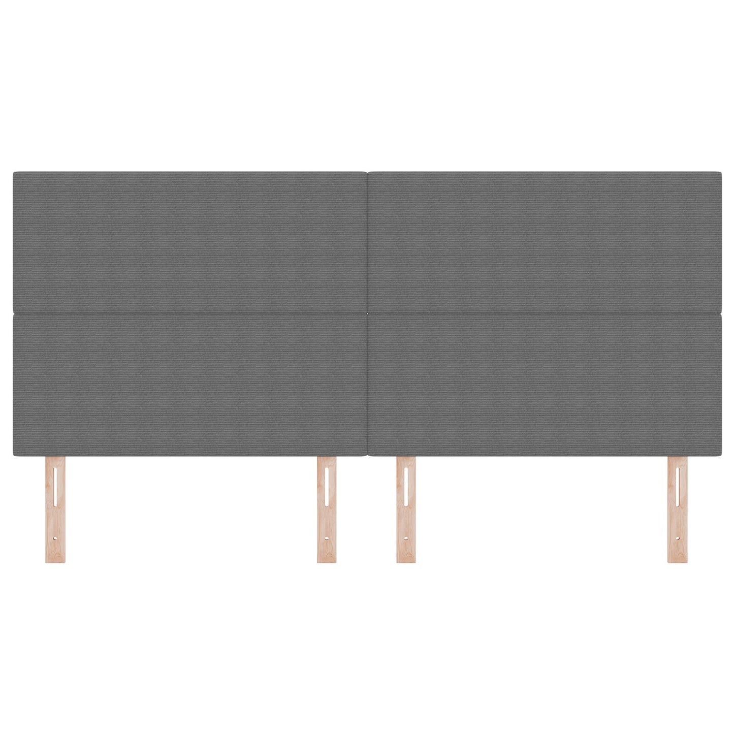 Hoofdbord Effen Ontwerp Lichtgrijs 200 Cm Corduroy Stof