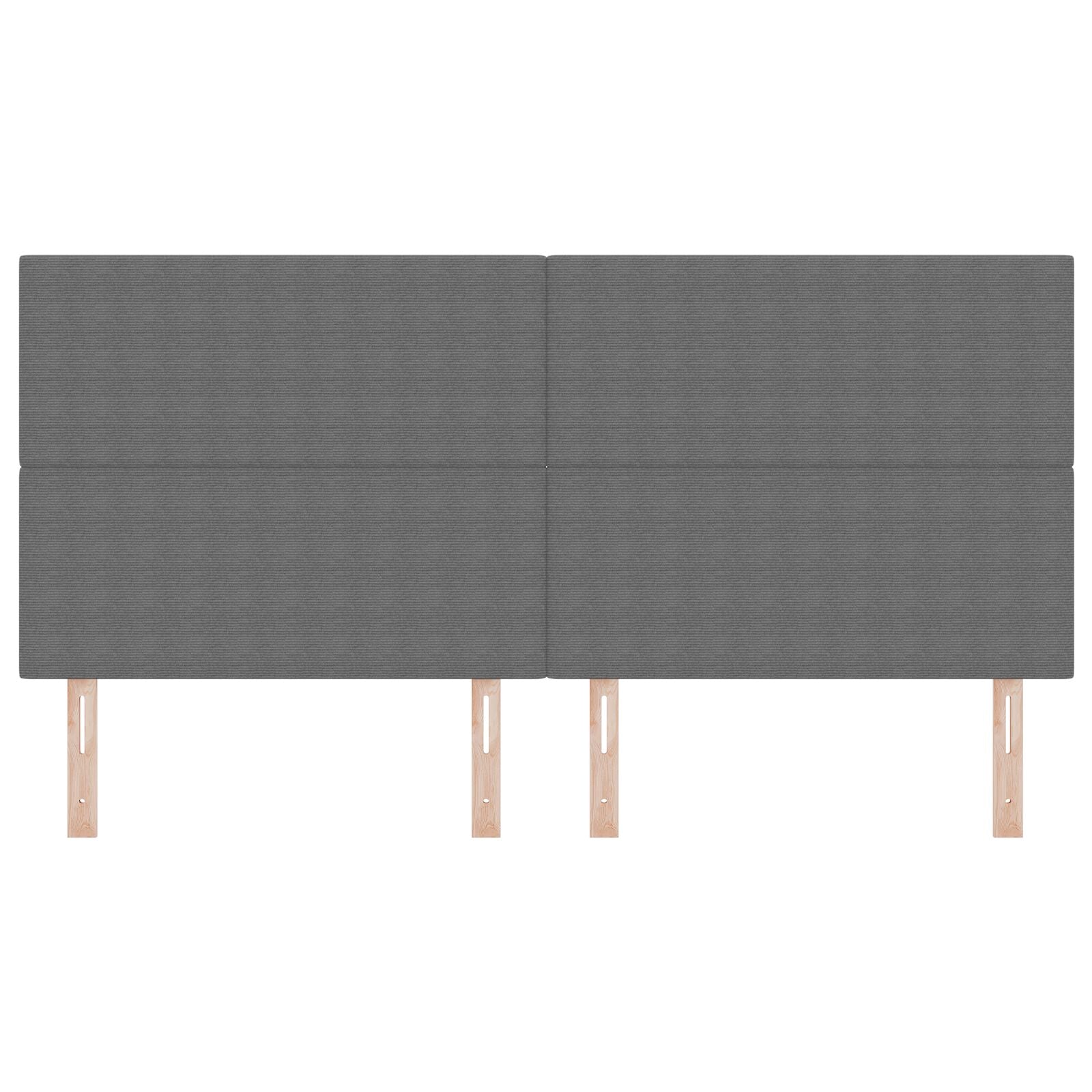 Hoofdbord Effen Ontwerp Lichtgrijs 200 Cm Corduroy Stof