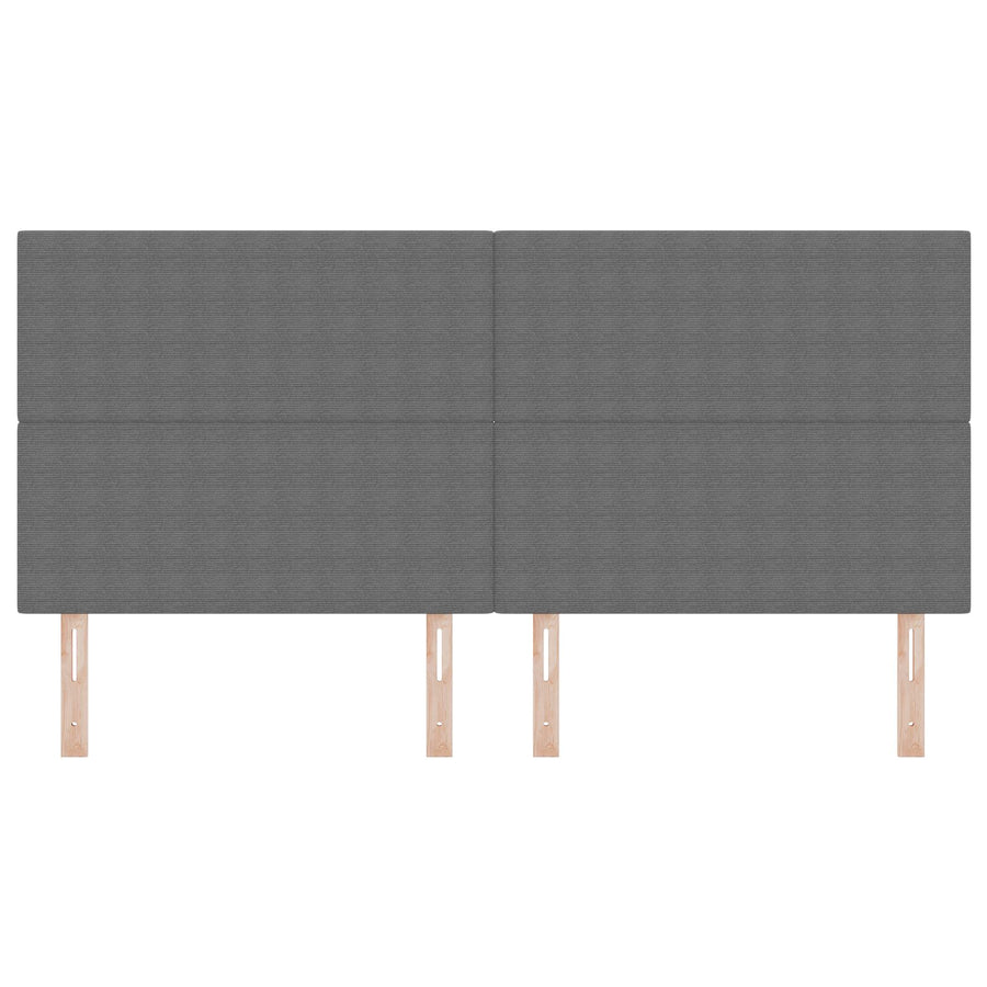 Hoofdbord Effen Ontwerp Lichtgrijs 200 Cm Corduroy Stof