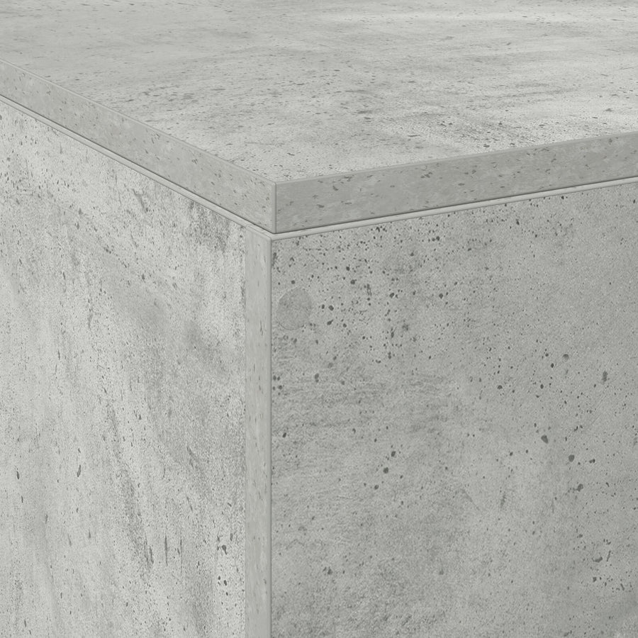 Opbergbedframe Betonnen Grijs 150 x 200 cm