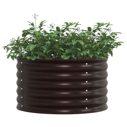 Tuin Raised Bed Gegalvaniseerd Staal 80 x 80 x 44 cm Bruin